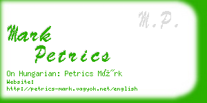 mark petrics business card